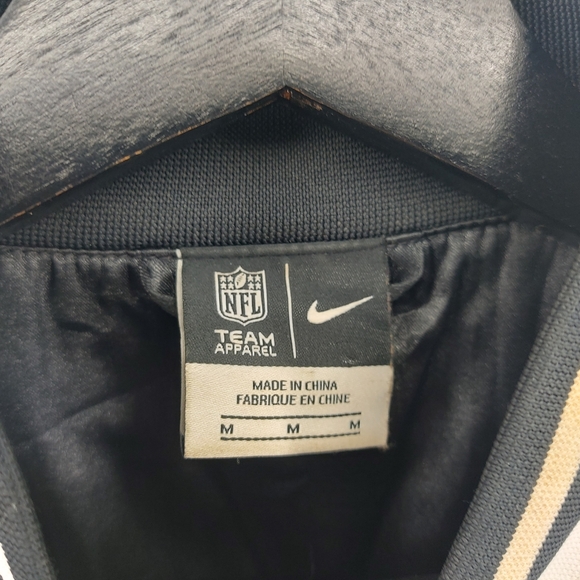 NFL × Nike Raiders JACKET Black and White Size Medium - Picture 4 of 6